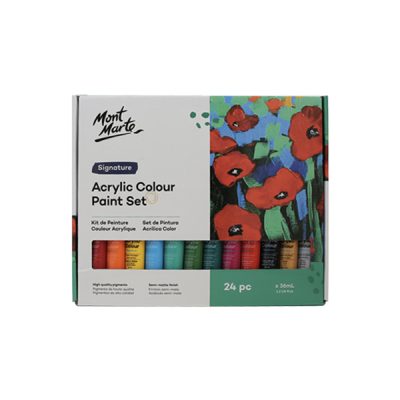 Mont Marte Acrylic Color Paint 36ml Tube – 24 Shades