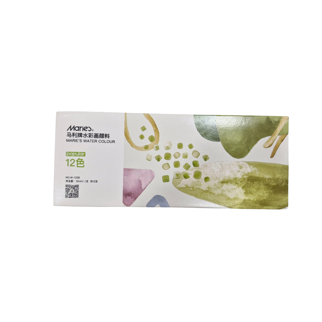 Marie's Watercolor 12ml tube 12 Shades