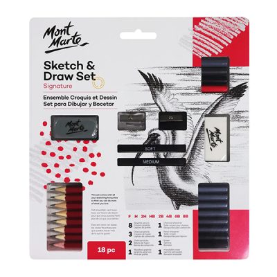 Mont Marte Skech Draw – Signature Set – 18pc